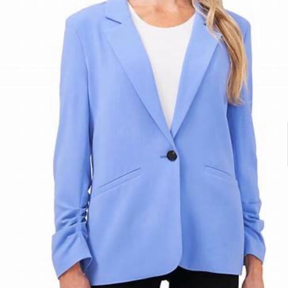 CeCe Periwinkle Single-Button Blazer NWT - image 1